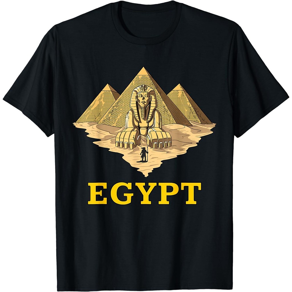 Nova Moda Pirâmides Egípcias Esfinge Antigo Egito Melhor Camiseta