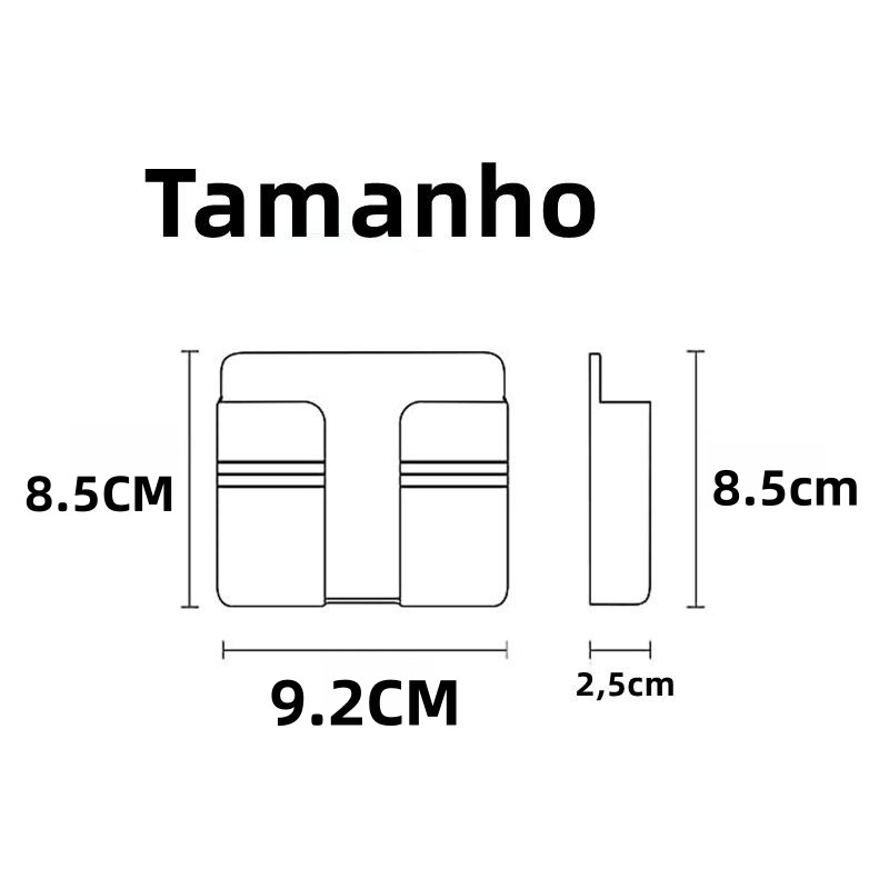 Suporte Prático De Controle Remoto Branco-Ideal Para Promoção De Quartos E Escritórios