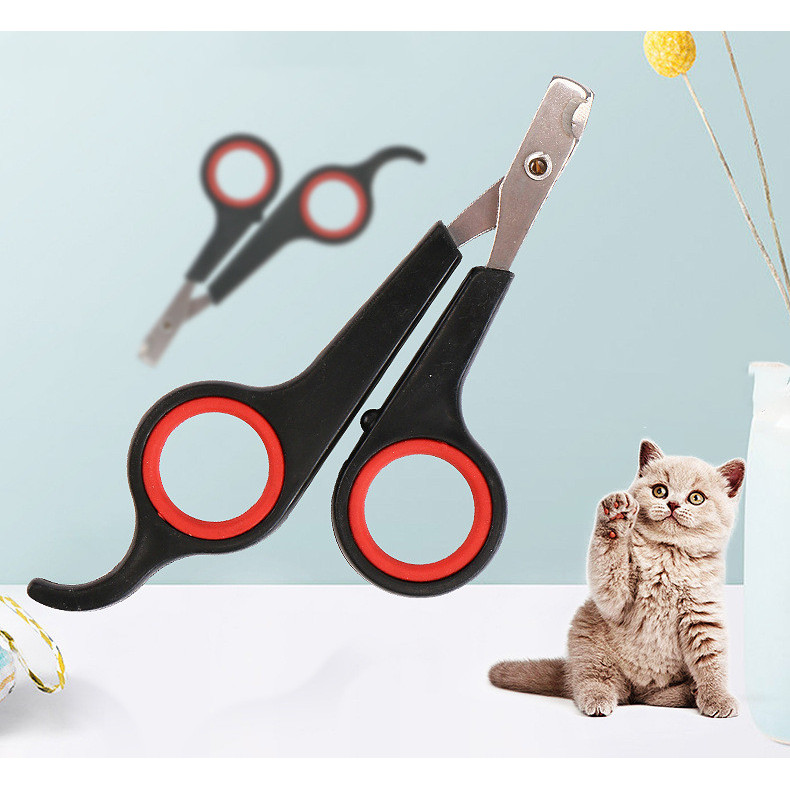 Tesoura Ergonômica Para Unhas De Animais De Estimação , 5 Peças , Promoção De Design Preto E Ideal