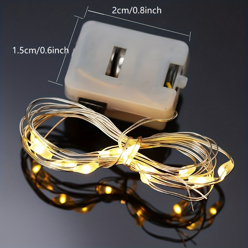 Bateria Decorativa Da Luz 2m De 35 Pces , Tom Branco Quente , Embalagem OPP Com Código De Barras , Aparência Encantadora
