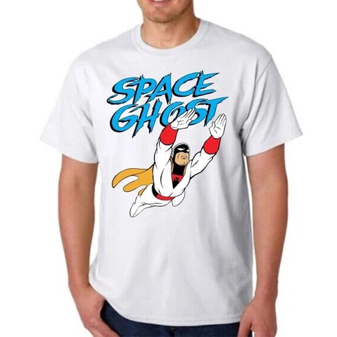 Space Ghost (Versão Voadora) Camiseta De Desenho Animado 1966 Hanna Barbera