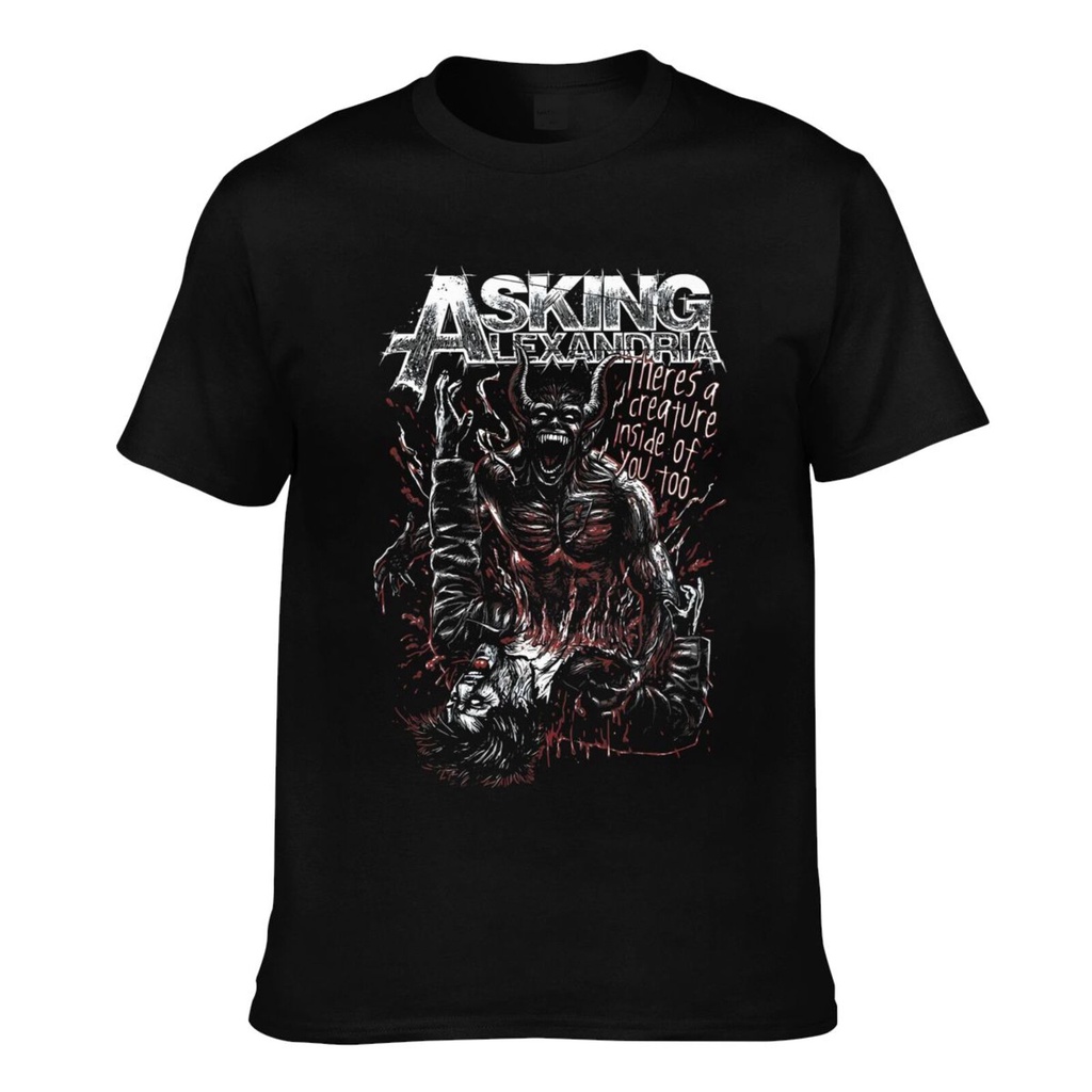 Algodão Premium Pedindo Alexandria Americano Heavy Metal Hardcore Rock Música Camiseta De Boa Qualidade Para Homem
