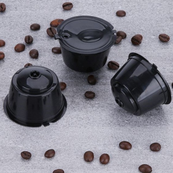 Cápsula De Café Reutilizável De 3 Peças Para Cerimônias/Dolce Gusto/Nespresso Black