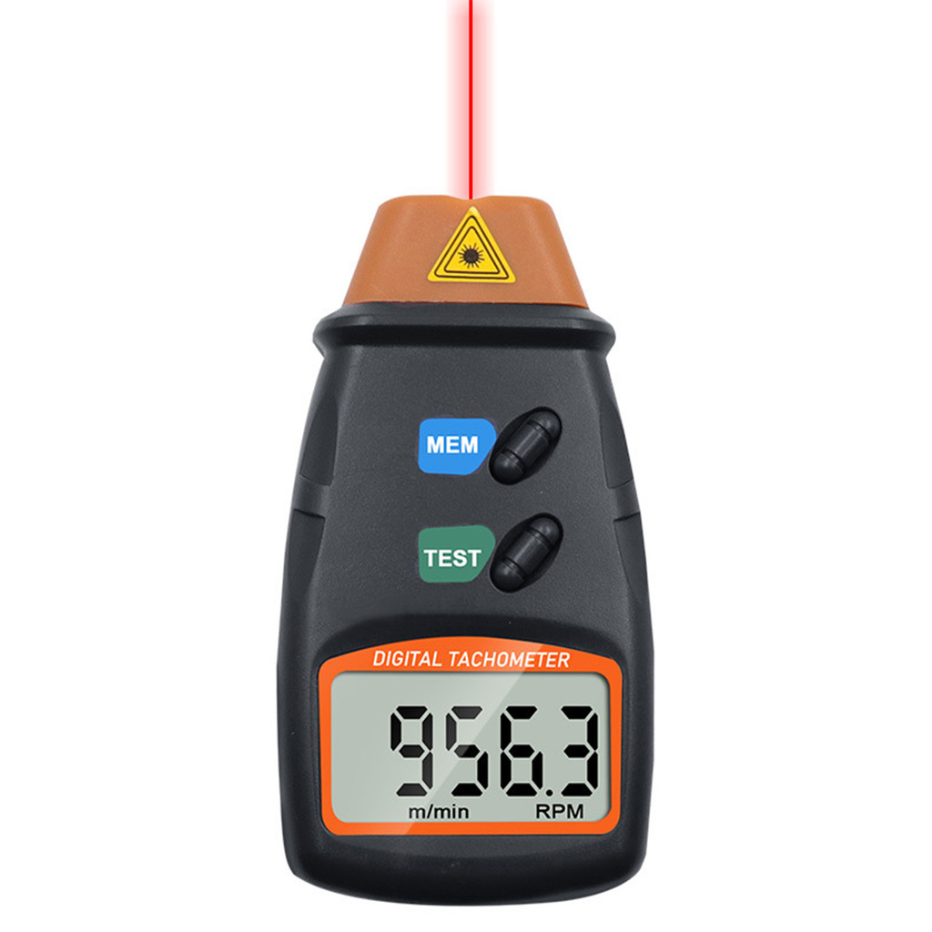 tomobetter Tacômetro Digital Portátil 2.5-99999RPM Medidor De Velocidade De Rotação A Laser Sem Contato Com Bolsa De Pan