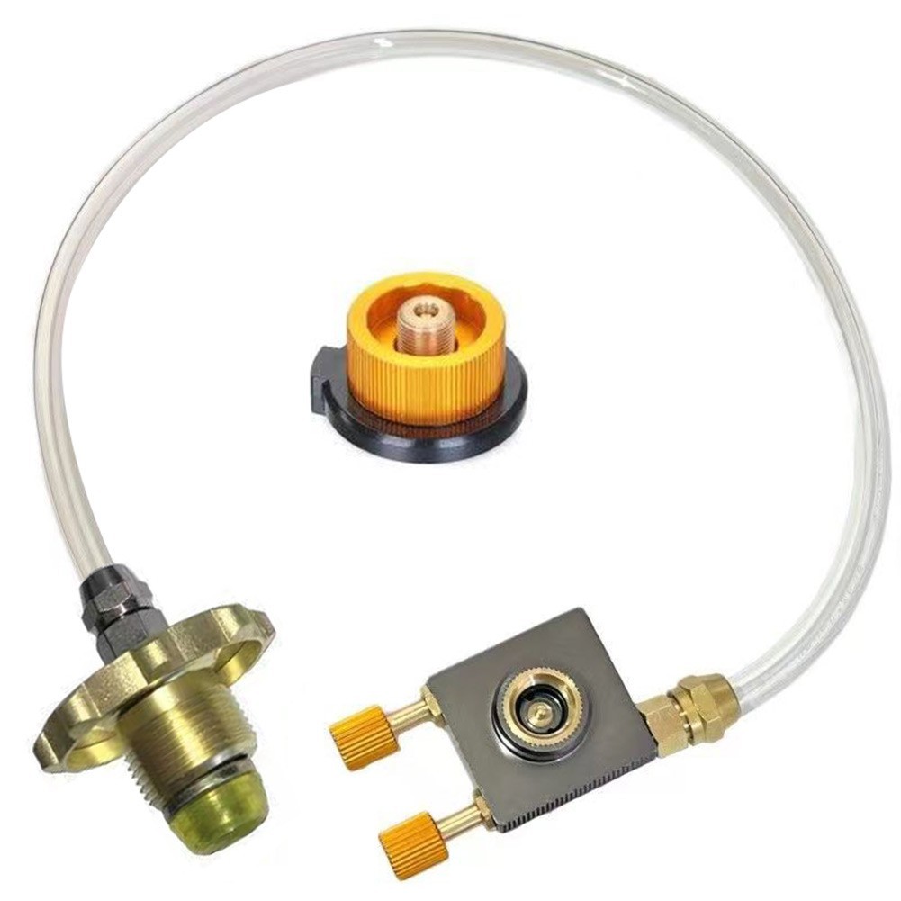 [Smartchoice Hot] Adaptador De Fogão A Gás Para Acampamento , Recarga De Garrafa De Propano , Mangueira , Peças De Vasil