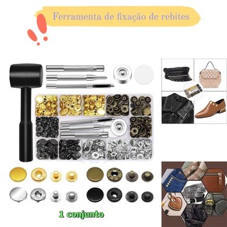Conjunto de ferramentas gratuitas de aço inoxidável de 96 peças, adequado para couro de tecido, reparo de bolsas de roup