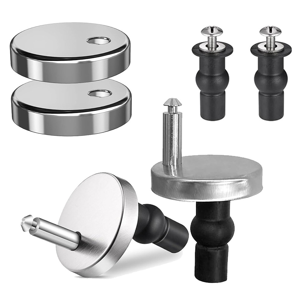 4 unidades-dispositivo de dobradiça de assento de vaso sanitário, parafuso de 48 mm, travamento de expansão, Universal