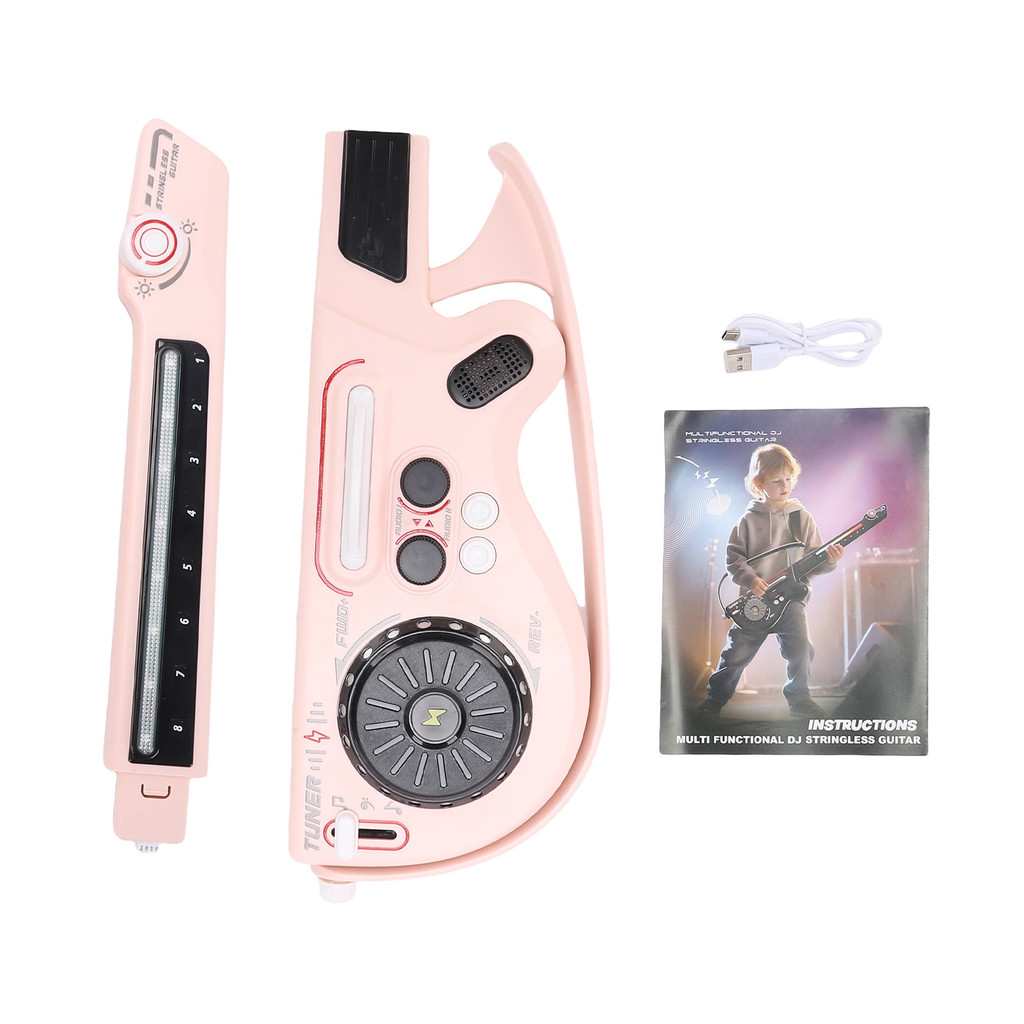 Controlador De DJ De Guitarra Inteligente Com Luzes LED BT 5.0 Baixo Recarregável Dobrável Portátil Instrumento Musical 