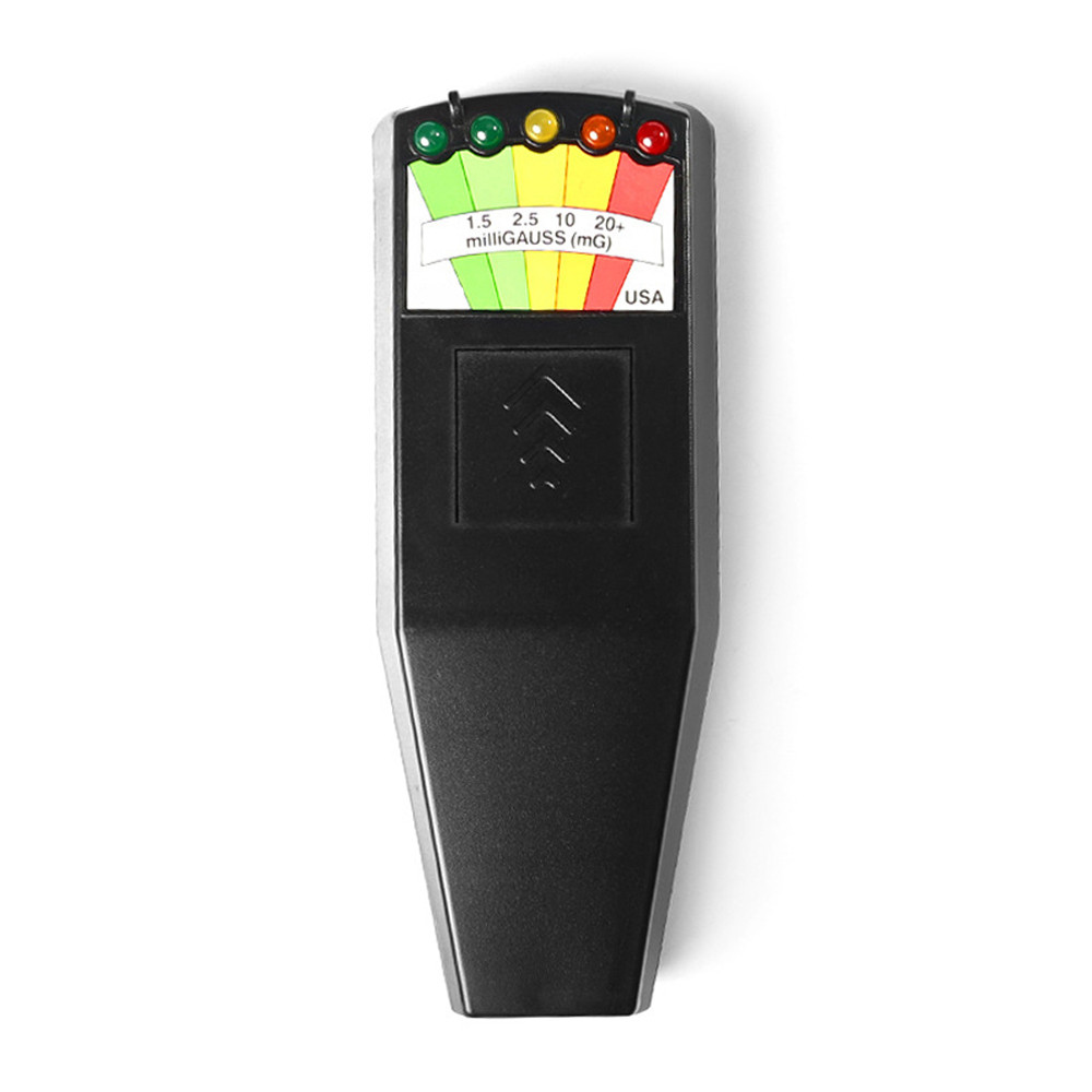 wohobr Campo Eletromagnético EMF Medidor Gauss Detector De Radiação Monitor Magnético Portátil 5 LED