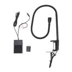 tomobetter Lâmpada UV Para Extensão De Cílios 395 A 400nm Gooseneck LED Luz Com Braçadeira E Pedal Switch Nails