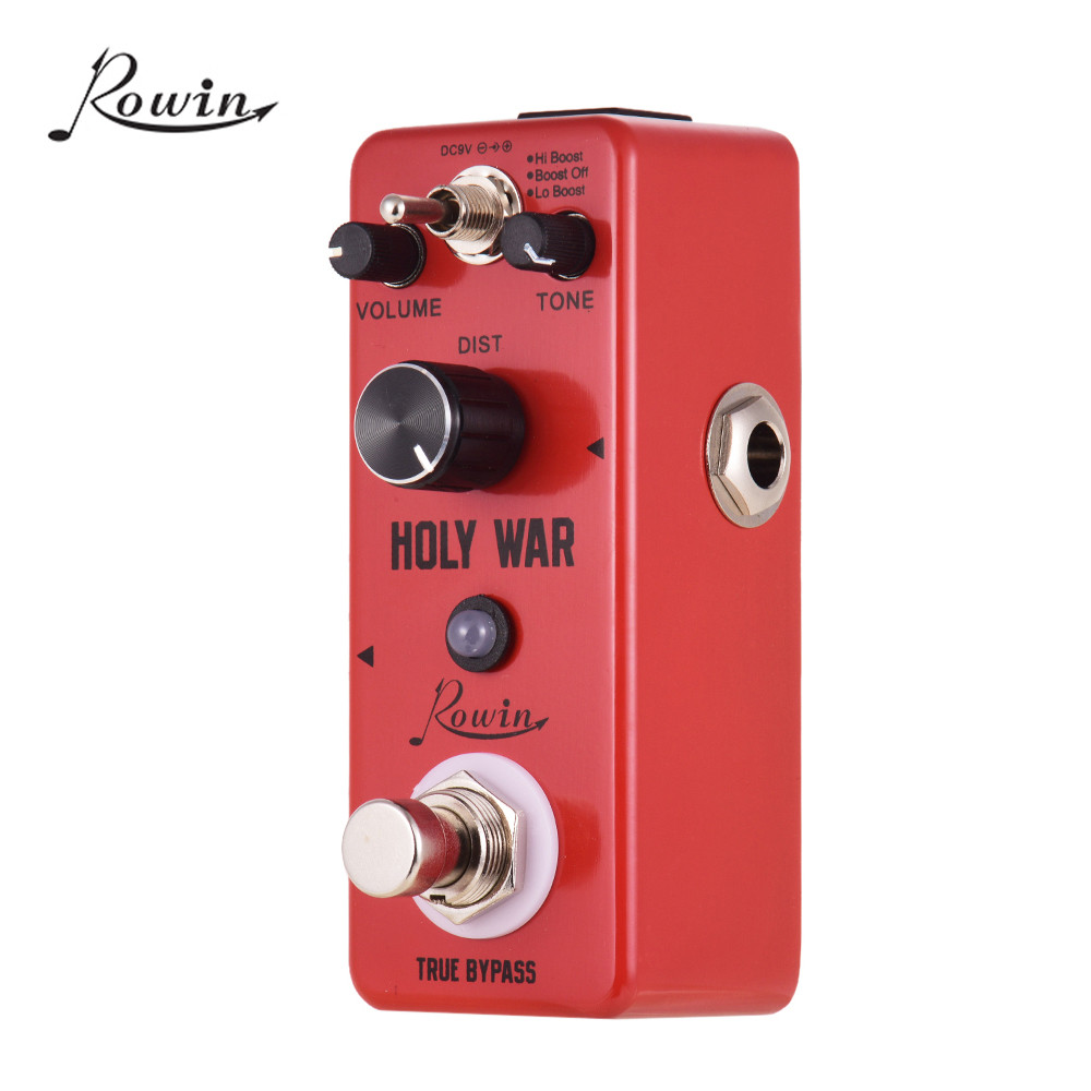 Rowin Hly WAR Analógico Pesado Metal Distorção Pedal De Efeito Guitarra 3 Modo Trabalho Escudo Liga Alumínio True Bypass