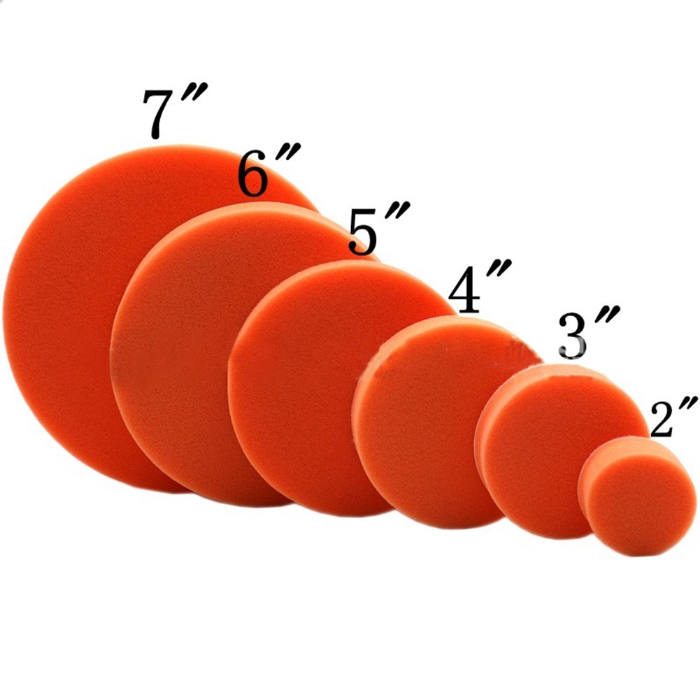 [GRCEKRIN] 2 Almofadas De Polimento De Carro , Esponja Plana , Amortecedor Polidor Para Limpas-Best Seller