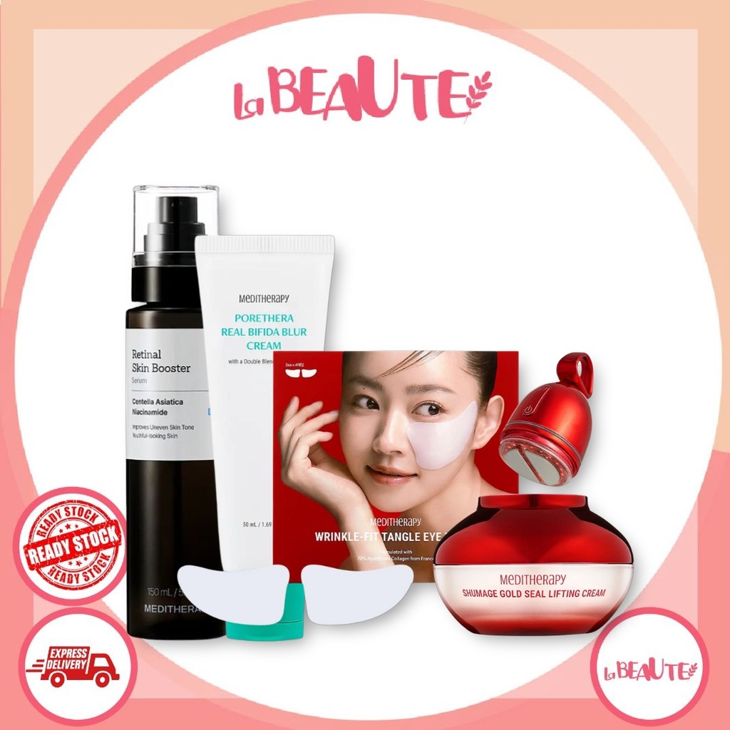 Mediterapia-Retinal Serum 150ml/Porethera Blur Cream 50ml/Shumage Gold Rugas Fit Eye Patch 4ea