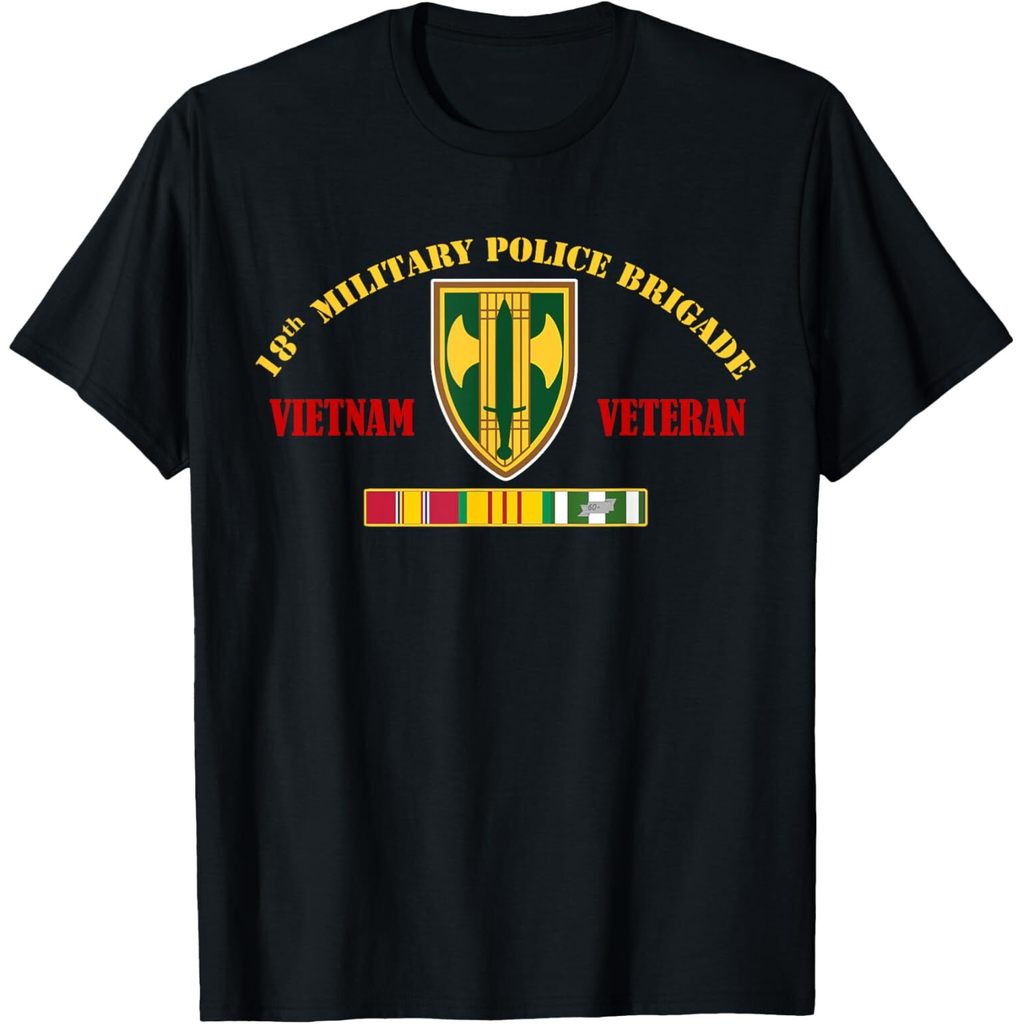 Camiseta De Veterano Do Vietnã Da Brigada Polícia Militar Moda 18a Mais Recente