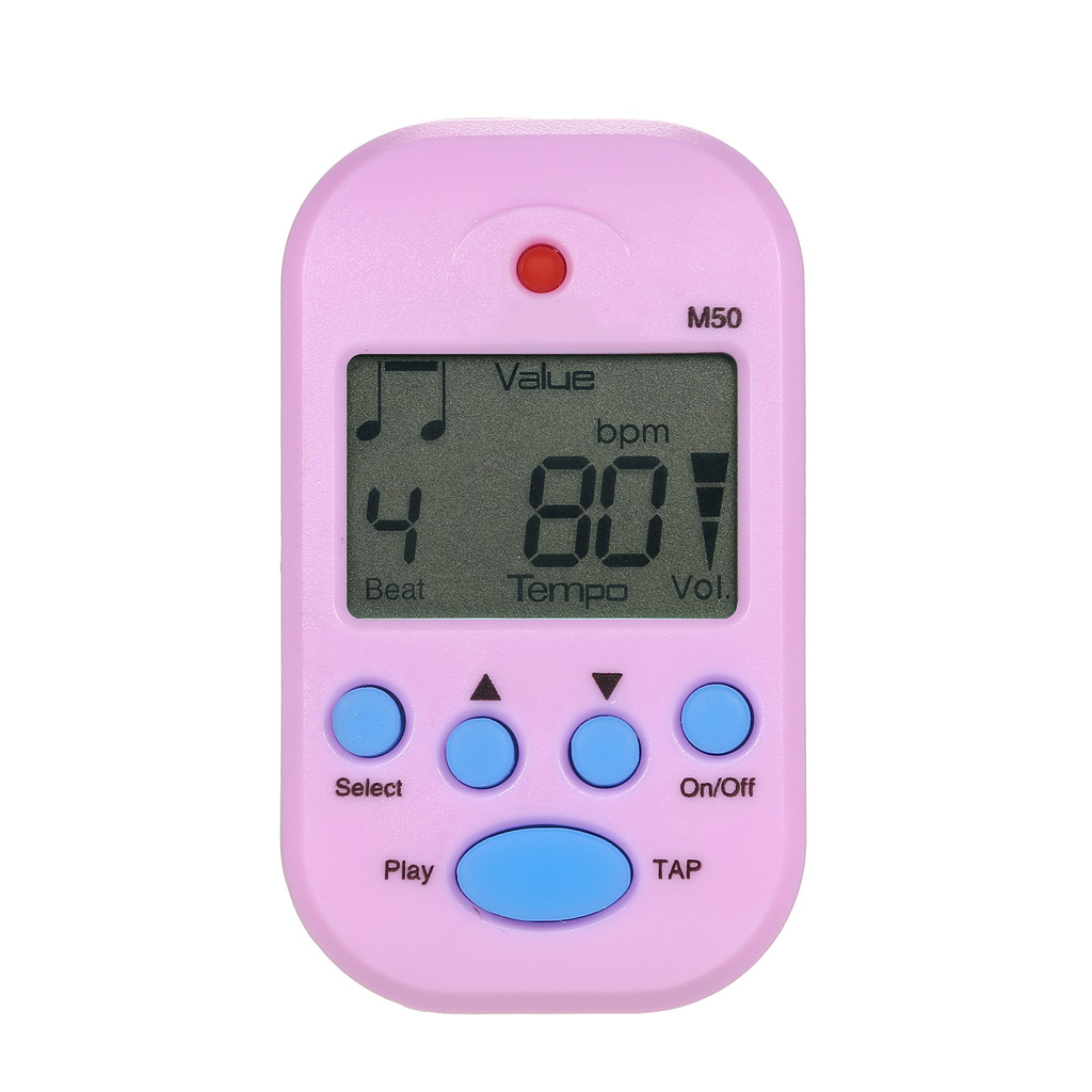 wohobr Mini Metrônomo Digital M50 Tempo Clip-On Bolso Eletrônico Adequado Para Guitarra Piano Violino Tambor E Outros In