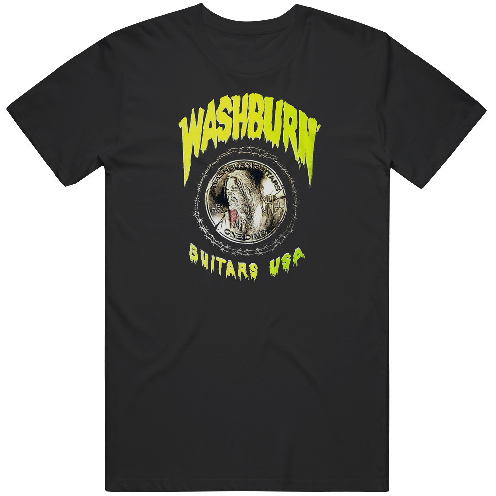 Estilo Retro 70s 80s 90s Gráfico Harajuku Engraçado Washburn Dimebag Darell Dime T Camisa