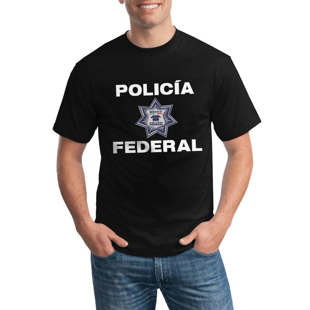 Camiseta De Algodão Plus Size Versátil Da Policia Federal Sicario Para Qualquer Temporada