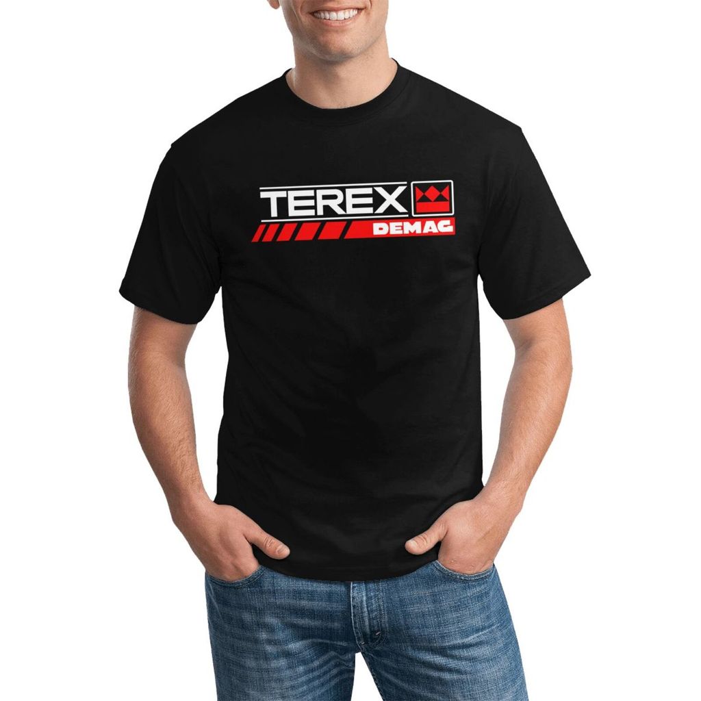 Terex Demag Crane Camiseta Elegante De Algodão Plus Size Para Uso Diário
