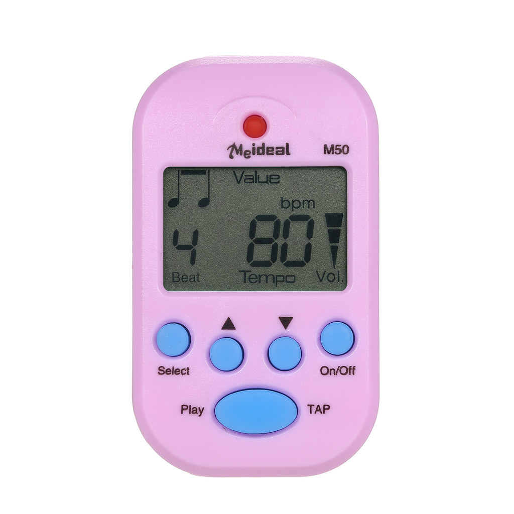 Mini Metrônomo Digital M50 Tempo Clip-On Bolso Eletrônico Adequado Para Guitarra Piano Violino Tambor E Outros Instrumen