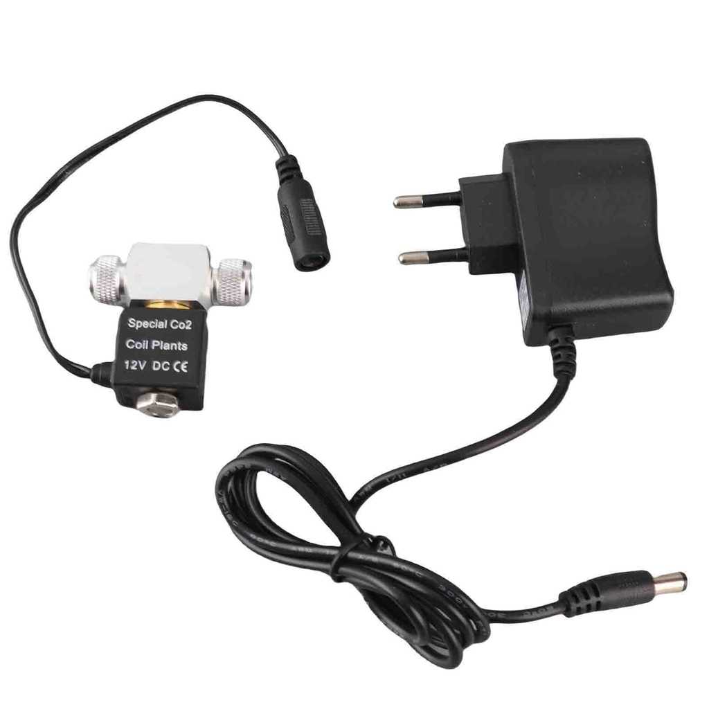 Válvula Solenóide dolebr Para Regulador De Sistema De CO2 De Aquário , Saída DC 12V , Conexão De Tubo De 4 * 6mm Ou Cont