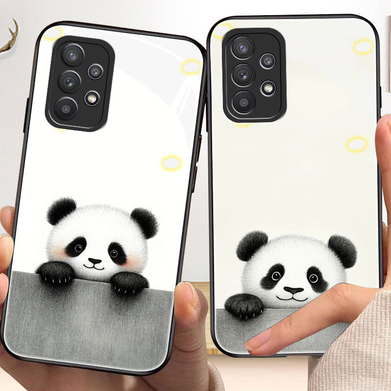 Capa panda Para samsung a73 , a81 , a90 , a52/s , a53 , a54 , a55 , a57 , a60 , a70 a71 , a72 , m10 m11 , m12 , m22 , m2