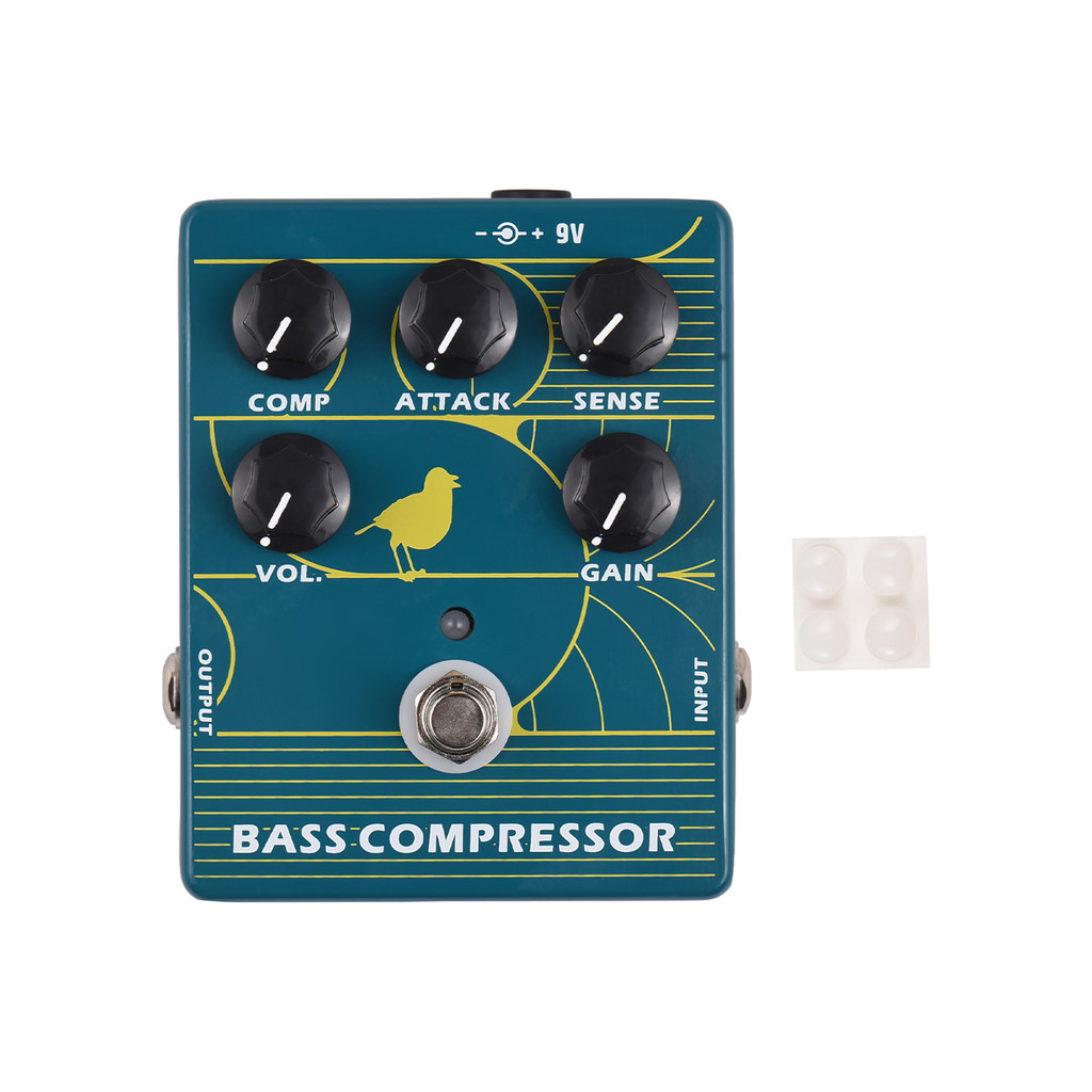 ZORY Compressor Baixo Efetor Pedal Para Guitarra Elétrica Amp True Bypass DC 9V 6.35mm Efeitos De Interface De Entrada/S