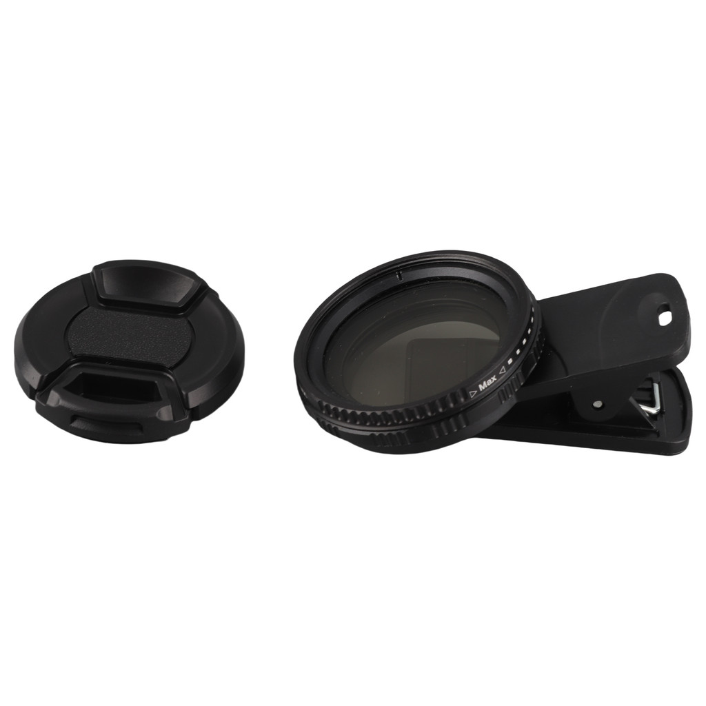 Pipibr 37MM Lente De Filtro De Telefone Profissional Com Clipe ND2-400 Densidade Neutra Ajustável Protetor De Para Fotog