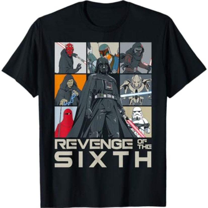 Camiseta Star Wars Revenge Of The Sixth Dark Side Force Grid