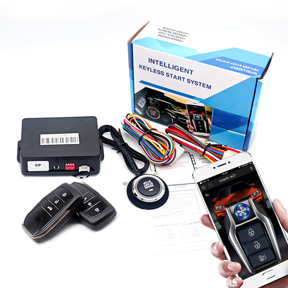 Kirbin Alarme De Carro Universal , Botão De Partida E Parada , Sistema Sem Chave , Aplicativo Bluetooth , Kit De Ignição