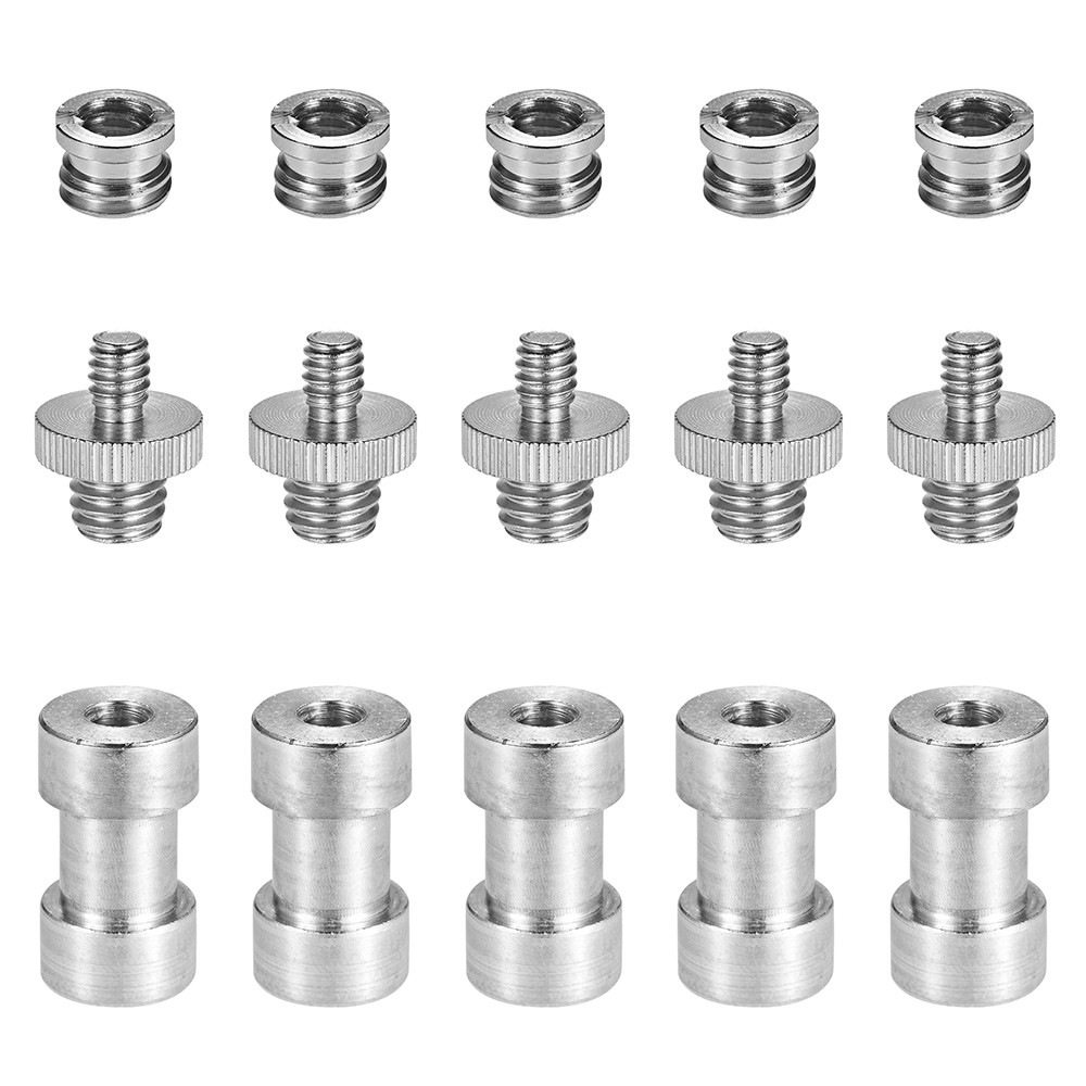 [Xstudio] 1/4 "-20 A 3/8 "-16 Conversor De Adaptador De Parafuso Rosqueado Conjunto De Montagem De Bucha Redutora De Tor