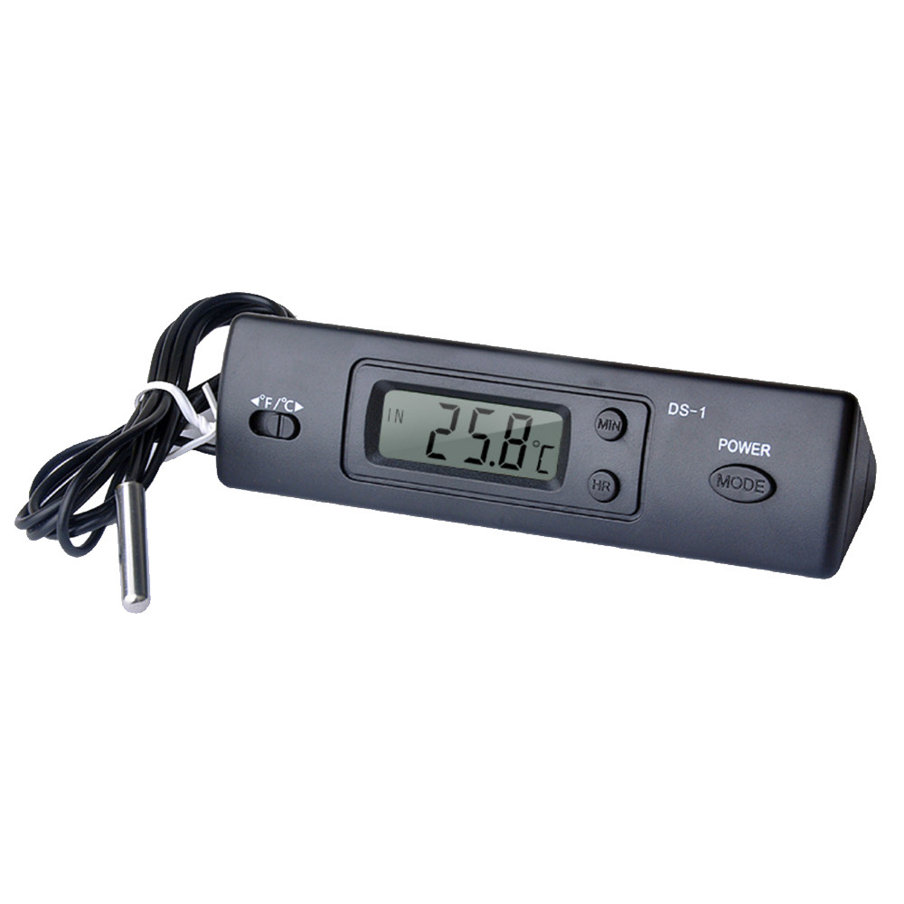 Warobr Mini Termômetro Eletrônico Digital Carro Interior Exterior Multi-Função Exibição De Temperatura De Tempo Com Sond