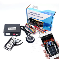 Sistema De Botão De Partida Kirbin Alarme De Carro Com Automática Bloqueio central Universal Para Parada Automotiva kit