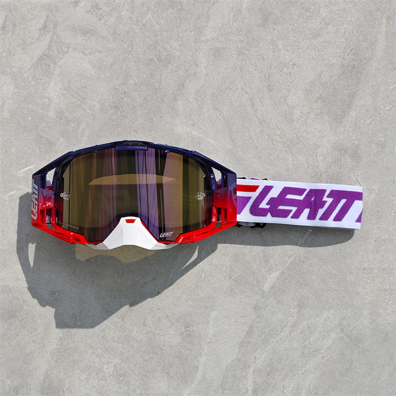 LEATT Velocity 6.5 Iriz Óculos De Motocross UV400 Homens Mulheres Motocicleta Off-road Capacete Esportivo Moto Para Endu