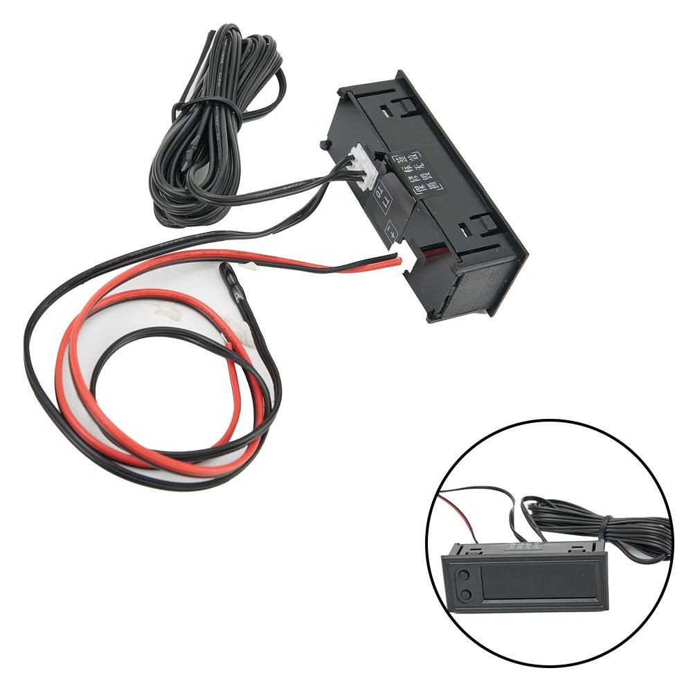 ⭐ Envio Rápido Kit Para Carro Veículo 12V 3 Em 1 Termômetro + Voltímetro + Relógio LED Display Digital