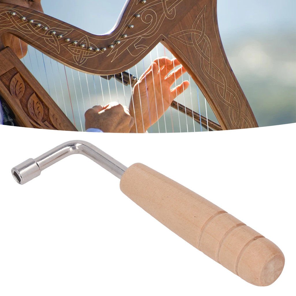 Chave De Afinação De Piano Telbr , Ferramenta De Tom De Harpa De Lira , Acessórios De Instrumento Com Cabo De Madeira