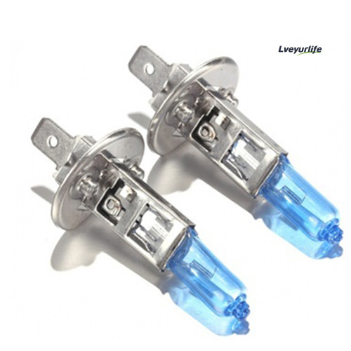 Lveyurlife 2 Unidades 12V H1 6000K Veículo Carro Xenon Halogênio Cabeça Luz Lâmpada Branca Super Brilhante