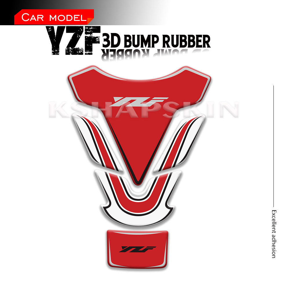 Adesivos 3D Para Tanque De Combustível De Motocicleta , Capa Protetora , Logotipo , Adesivo Yamaha YZF R1 r3 R6 R1M R15