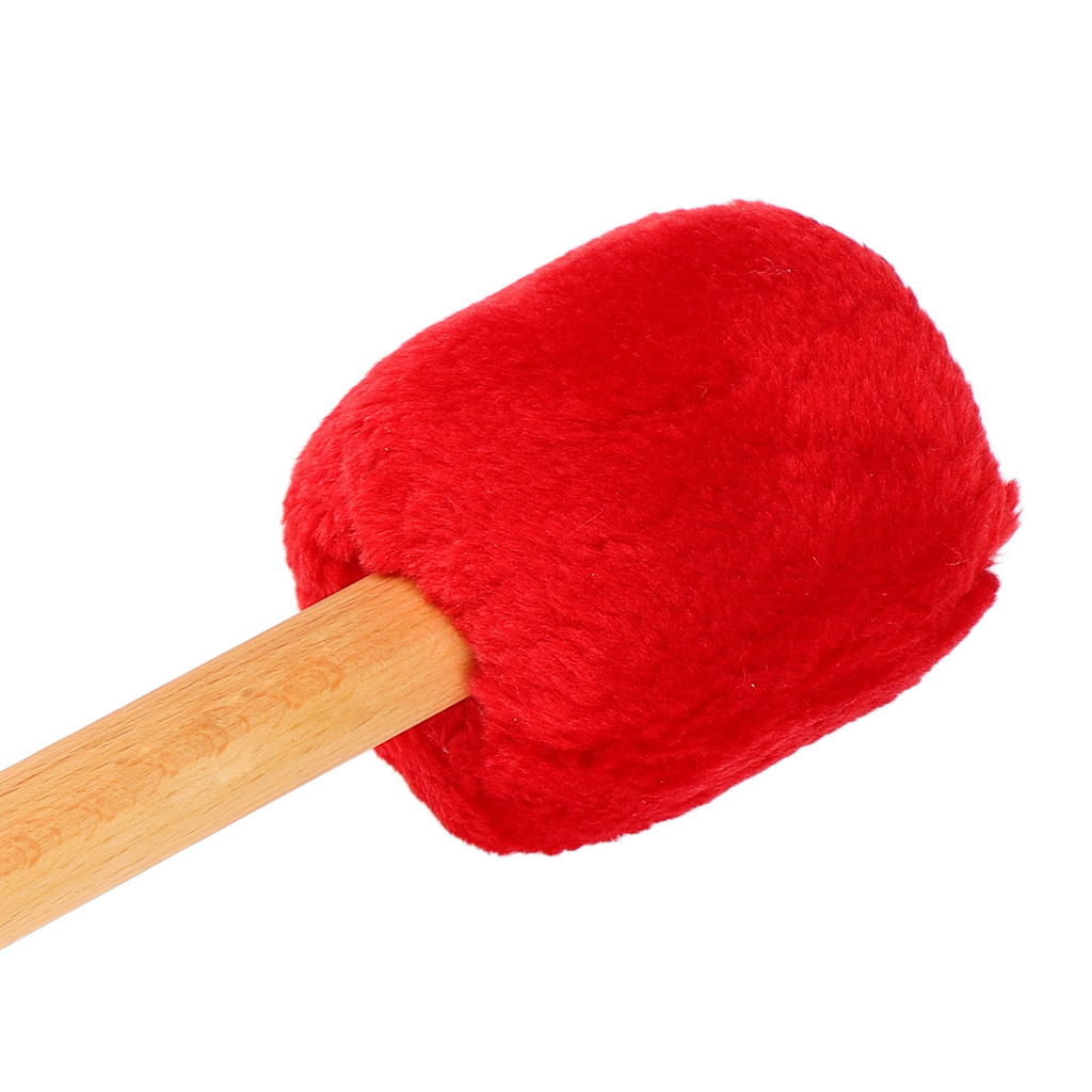 toelbr Drum Mallet Baqueta De Cabeça De Feltro Macio Com Alça Longa Para Xilofone Timpani Batedor Vermelho