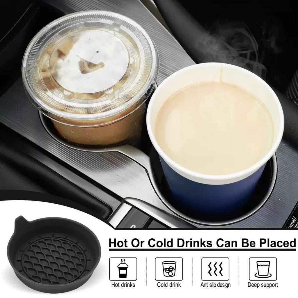 SHENYOU Tapete De Suporte De Copo Para Carro , Porta-Copos De Silicone Antiderrapante Com Borda Elevada , Almofada Anti-