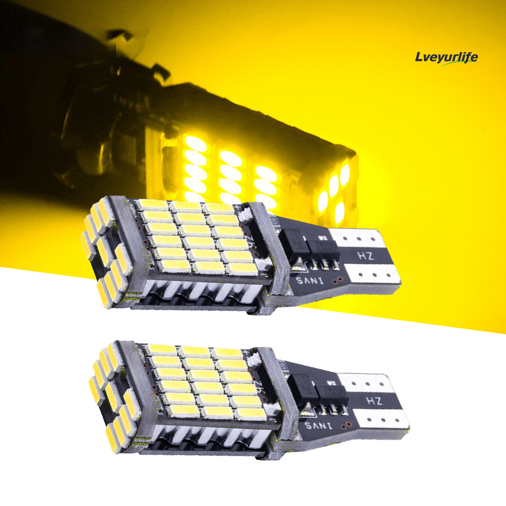 Lveyurlife T15 4014 45SMD Luz De Carro Dissipação De Calor Baixo Consumo De Energia PC Sinal De Mudança De Direção LED P