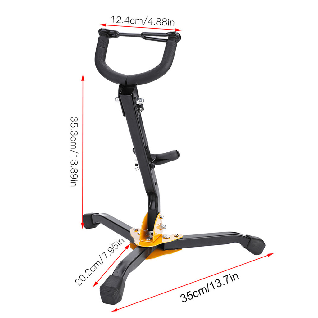 cpnobr Metal Dobrável Ajustável Alto Tenor Sax Saxofone Tripé Suporte