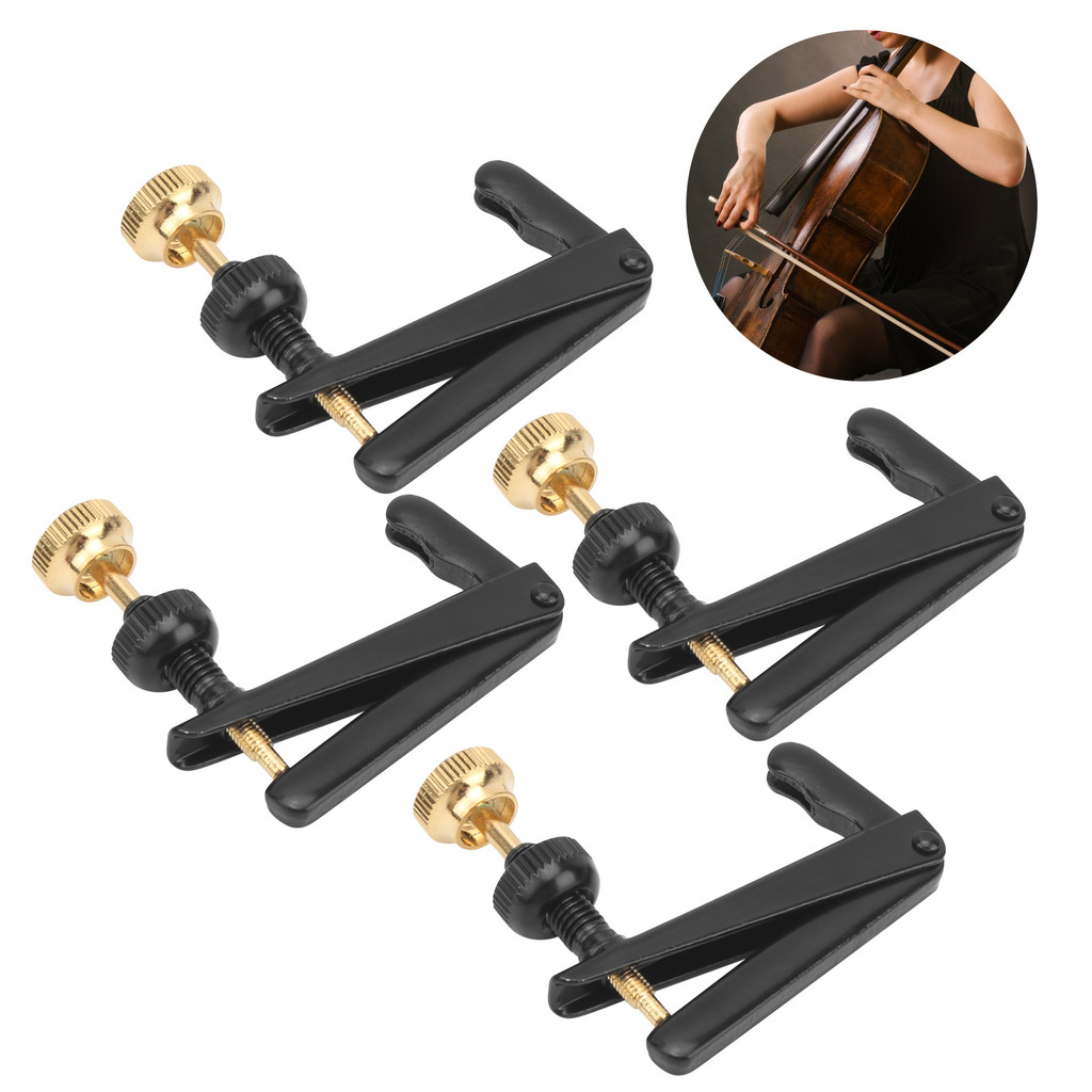 fgstbr 4 Peças Afinadores Finos De Violino 3/4-4 De Violoncelo Ferramenta De Substituição Acessórios De Instrumento Pret