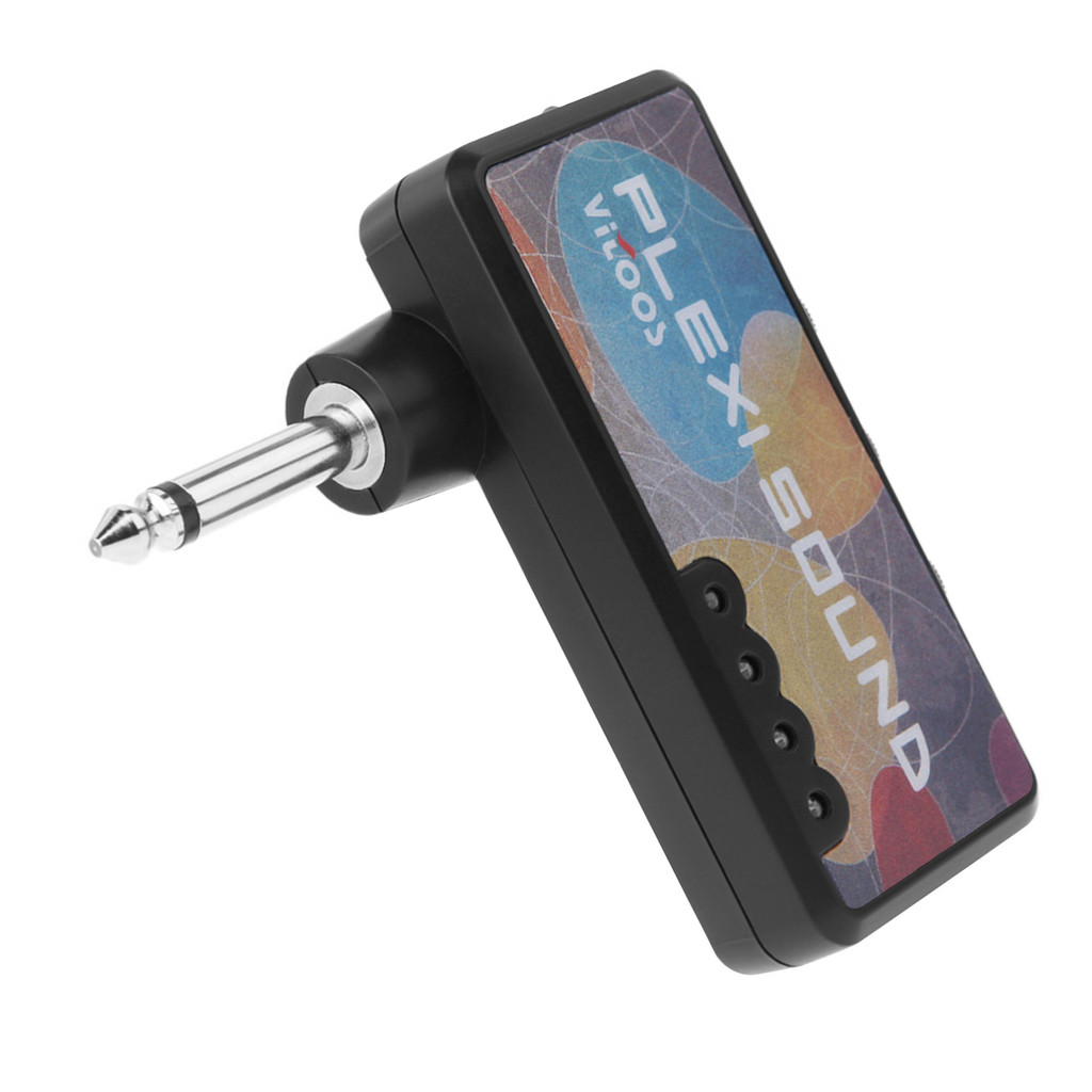 wohobr VITOOS Plugue Para Guitarra Elétrica Mini Amplificador De Fone De Ouvido Plexi Sound Compacto Portátil