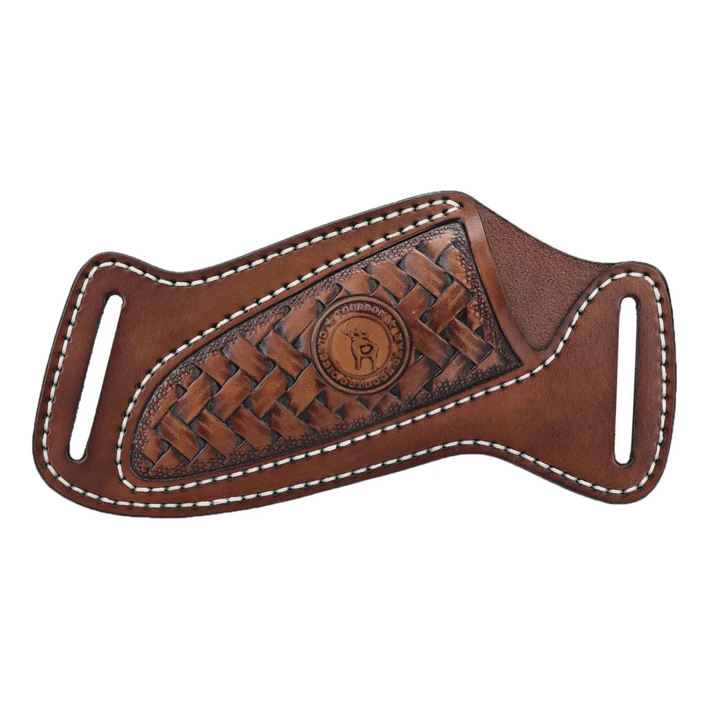 Bainha De Faca De Couro Tourbon Cross Draw Cinto Para Mão Direita Carry Open Top EDC Outdoor Gear