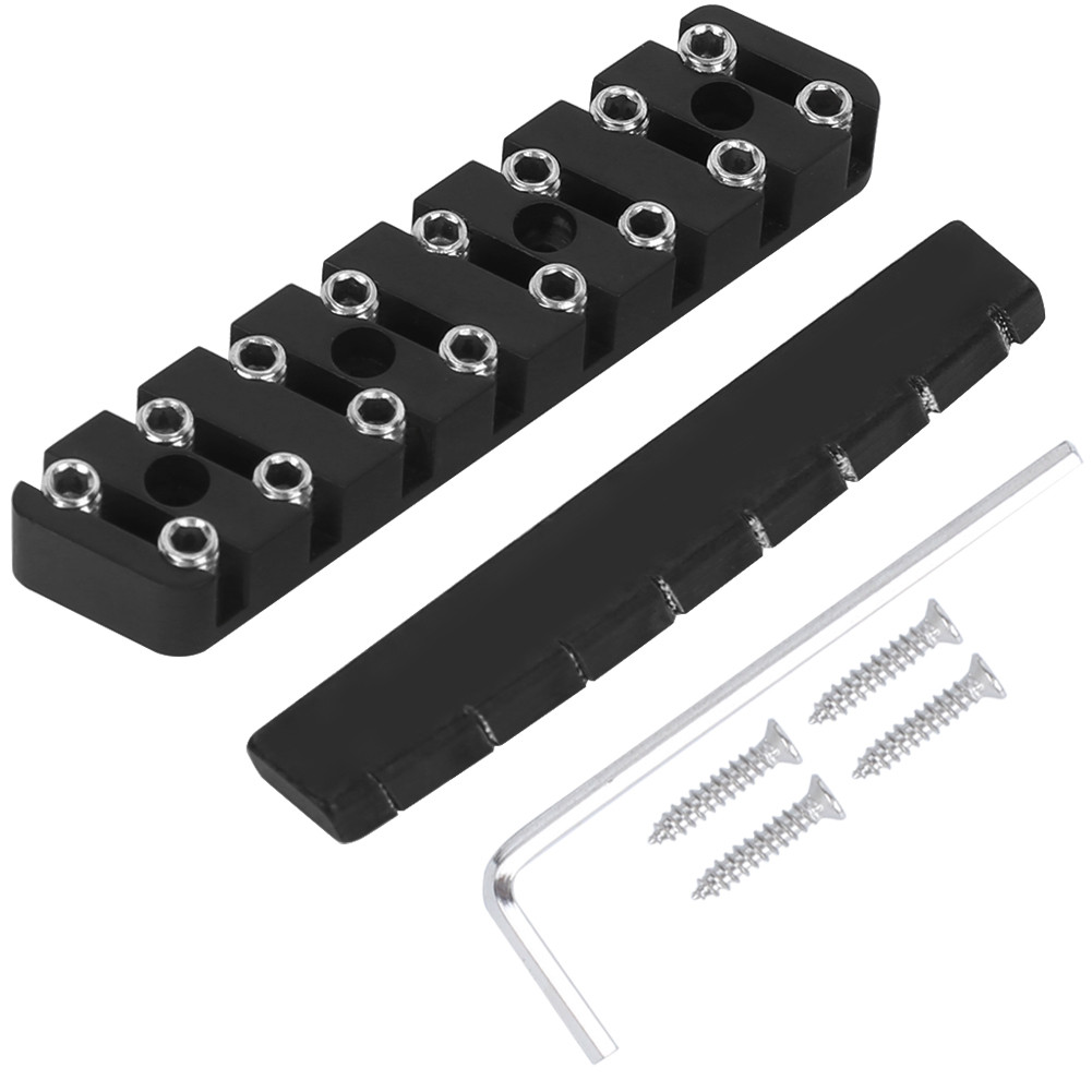 Togbr Guitarra Elétrica Porca 7/8 Cordas Sem Cabeça Piano Travesseiro Conjunto Instrumento Musical Acessórios8 GA889