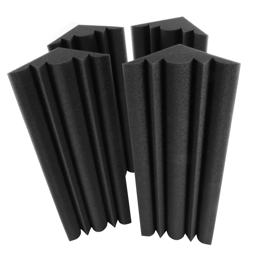 Toggbr 4 PCS 48 * 12 12 Cm Painéis De Espuma Acústica Isolamento De Som De Alta Densidade Correia De Baixo Retardante De