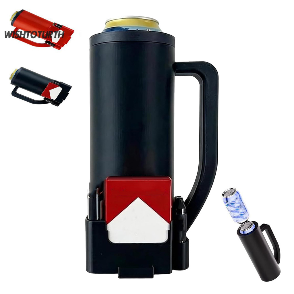 Recarregar Manga Para Garrafa De Cerveja Com Abridor Embutido Isolado Pode Refrigerador Portátil Suporte