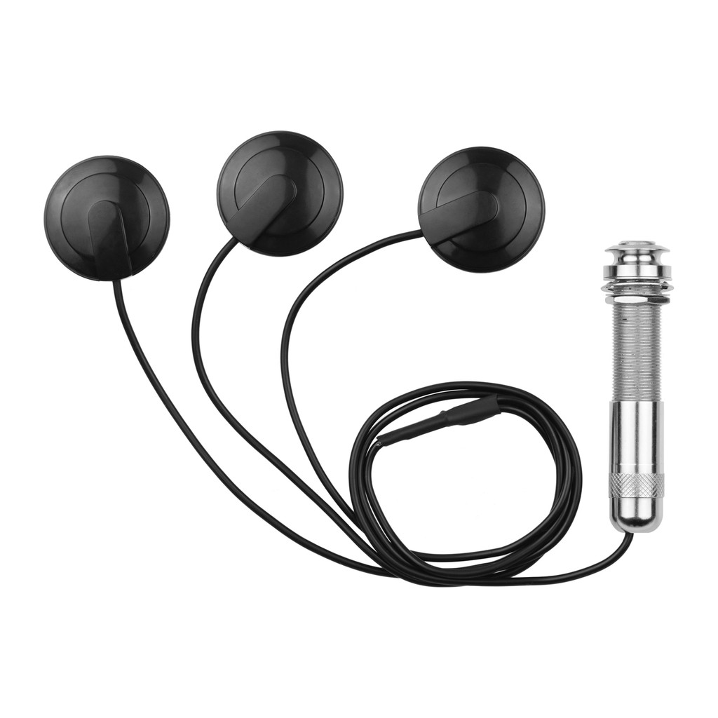 wohobr Instrumento Adesivo Captador Guitarra Acústica Mini Transdutor Com Conector De 1/4 Polegada Para Violino Bandolim