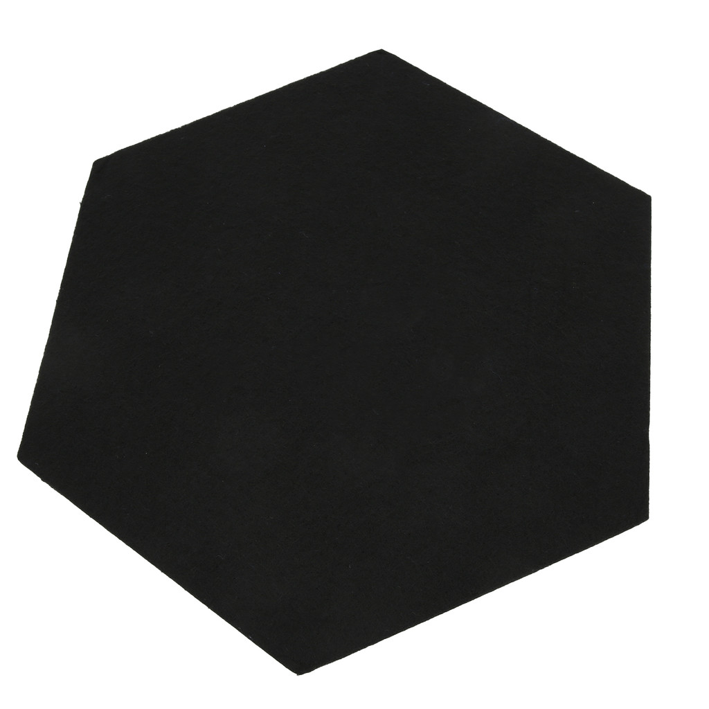 fgstbr 12 Unidades Painel De Absorção De Som Hex Isolamento Acústico Kit De Conjunto De Espuma À Prova Para HomeBlack