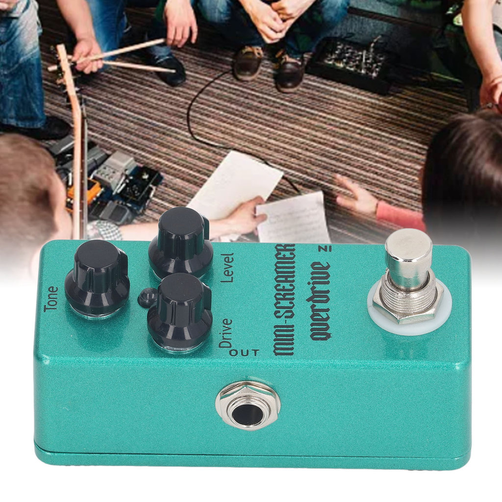 Pedal De Efeito Overdrive cpnobr Com Botões De Controle De Tom De Nível De Acionamento Guitarra Elétrica De Liga De Alum